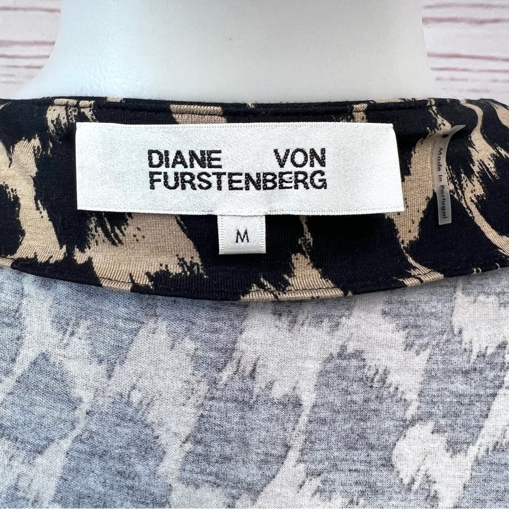Diane Von Furstenburg Julian Two Henlow Birch Print Wrap Dress - Picture 9 of 14